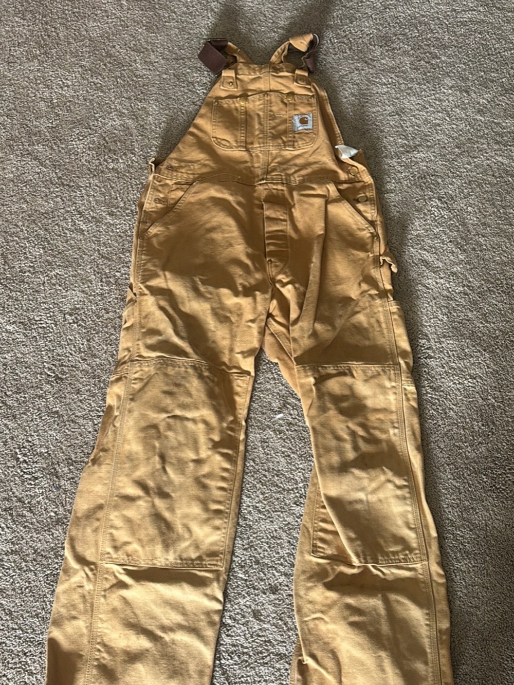 Carhartt Brown Duck Bib Overalls